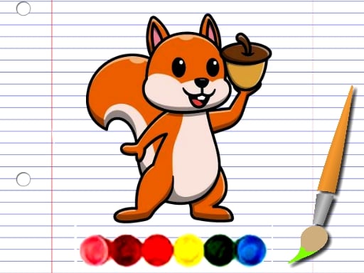 Squirrel Coloring Adventure Images