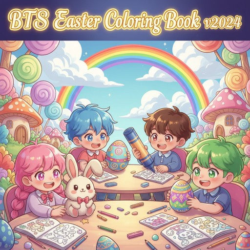 BTS Easter Coloring Book v2024 Images