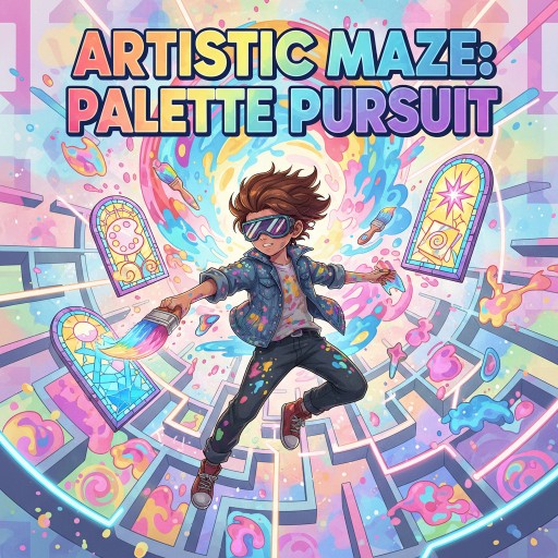 Artistic Maze: Palette Pursuit Images
