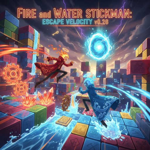 Fire and Water Stickman: Escape Velocity v0.26 Images
